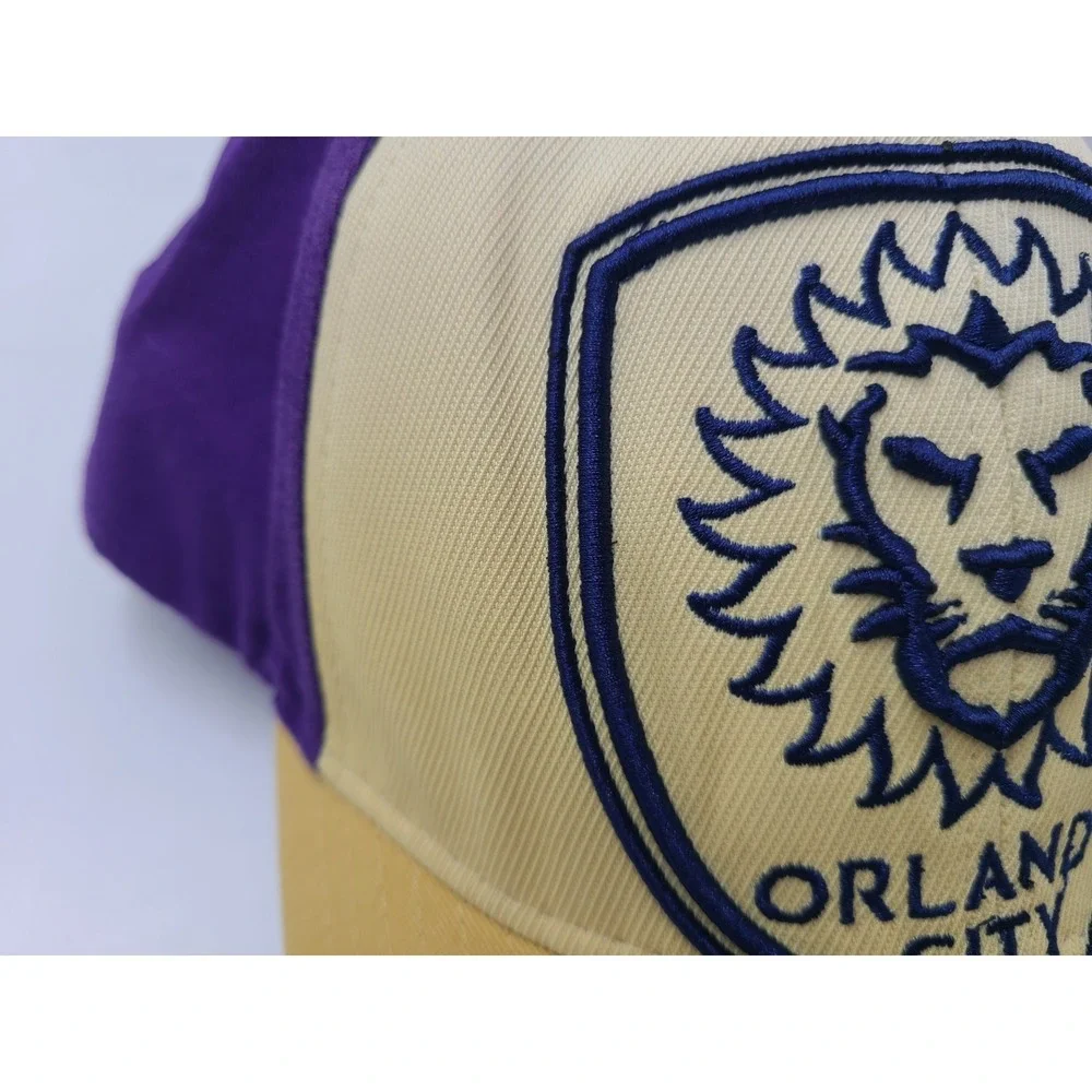 Orlando City SC Adidas Snapback Hat Cap Cotton Men Women MLS‎ Soccer Gold Purple